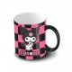 Caneca de cerâmica preta com design Hello Kitty Kuromi