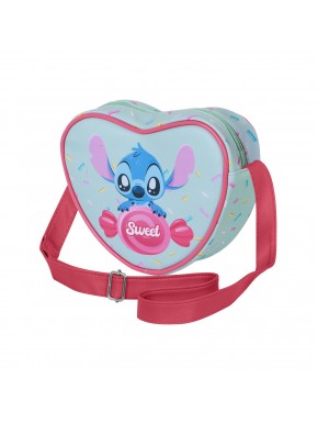 Bolso bandolera azul en forma de corazón de Lilo y Stitch