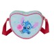 Bolso bandolera azul en forma de corazón de Lilo y Stitch