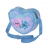 Disney Lilo et Stitch Jolly Sac Bandoulière Coeur Bleu