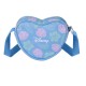 Bolsa transversal azul em forma de coração de Lilo e Stitch