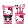 Estojo Hello Kitty + 3 Canetas Gel Apagáveis
