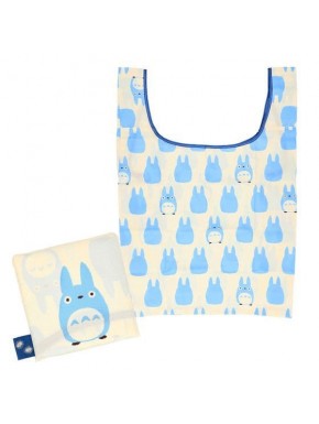 Bolsa azul Totoro con estampado repetitivo