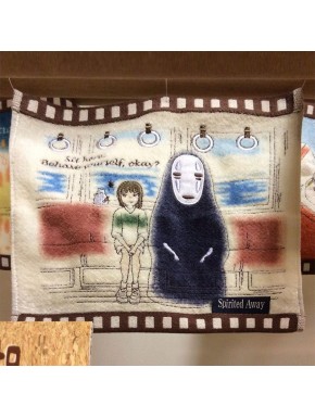 Mini serviette Le Voyage de Chihiro avec Chihiro et Sans-Visage dans le train