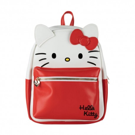Mochila Hello Kitty Sanrio en rojo y blanco