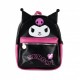 Mochila negra y rosa Sanrio Kuromi con diseño distintivo