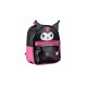 Mochila negra y rosa Sanrio Kuromi con diseño distintivo