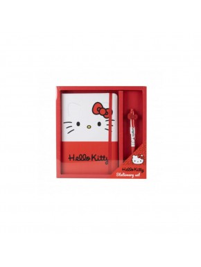 Coffret carnet et stylo Hello Kitty en boîte cadeau