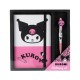 Coffret cadeau Kuromi avec carnet et stylo Sanrio
