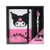 Coffret Cadeau Kuromi Sanrio avec Carnet et Stylo