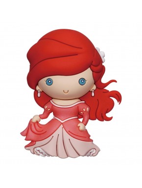 Imán 3D de Ariel La Sirenita, diseño metallic en PVC