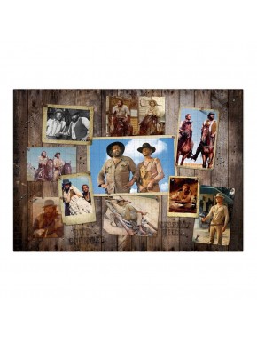 Puzzle Bud Spencer y Terence Hill con 1000 piezas, mural del oeste