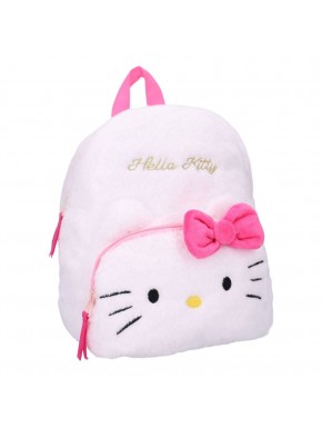 Sac à dos blanc et rose Hello Kitty Fluffy Festival avec nœud