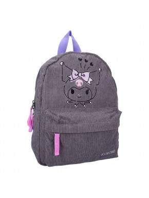 Sac à dos gris Sanrio Hello Kitty avec design Kuromi
