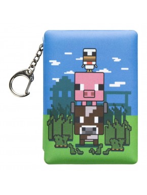 Porte-clés Notepad Puffy Minecraft avec design de personnages