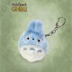 Monedero Totoro de peluche azul y blanco