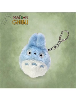 Monedero Totoro de peluche azul y blanco