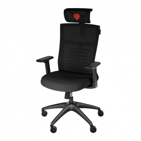 Silla gaming Genesis Astat 200 G2 negra con reposacabezas ajustable