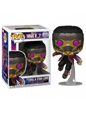 Funko Pop T'Challa Star-Lord What If vinilo 9cm