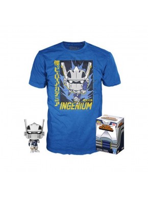 Camiseta azul y figura Funko Pop de Tenya Iida My Hero Academia