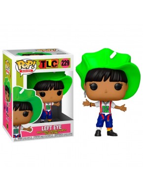 Figurine Funko Pop Left-Eye de TLC avec chapeau vert vif