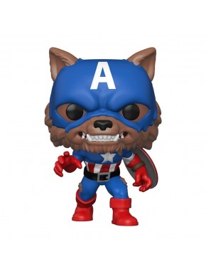 Figura Funko Pop del Capitán América Capwolf de Marvel