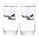 Pack 2 vasos cristal Mickey Mouse Disney 350 ml