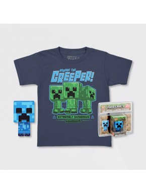 Funko Pop y camiseta de Minecraft Charged Creeper