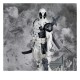 Statue PVC Deadpool noir et blanc avec base de diorama