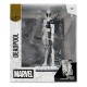 Statue PVC Deadpool noir et blanc avec base de diorama