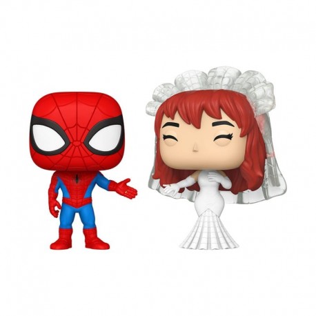 Pack de figuras POP! Vinyl Spiderman y MJ de Marvel