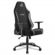 Silla gaming Sharkoon SGS20 de tela negra con diseño ergonómico