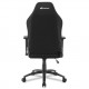 Silla gaming Sharkoon SGS20 de tela negra con diseño ergonómico