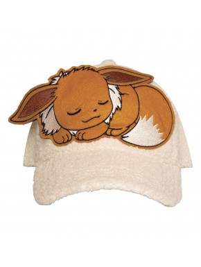 Gorra Pokémon Eevee de algodón con diseño de Eevee durmiendo
