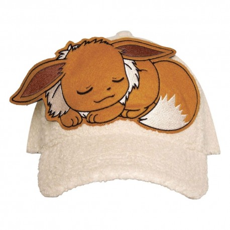 Boné de algodão Pokémon Eevee com design de Eevee dormindo
