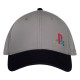 Gorra de béisbol gris con logo de PlayStation