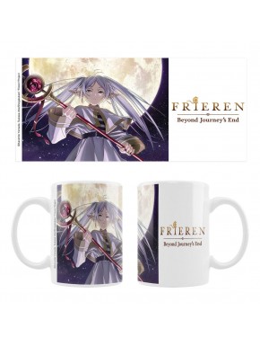 Taza de cerámica Frieren Beyond Journey's End con diseño lunar