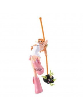 Figura Nami One Piece Banpresto 15 cm en pose de batalla