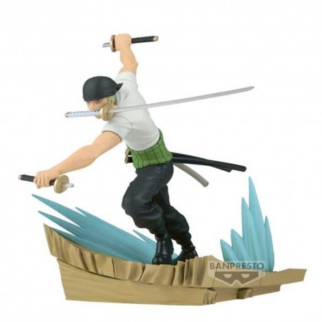 Figura de Roronoa Zoro de One Piece en pose de combate
