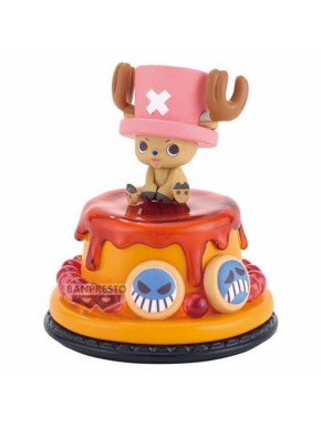 Figura de Tony Tony Chopper en base zócalo de dulce, diseño kawaii