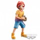 Figurine Banpresto de Baggy de One Piece avec chemise jaune et chapeau rouge