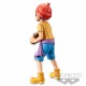 Figurine Banpresto de Baggy de One Piece avec chemise jaune et chapeau rouge