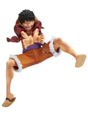 Figura de acción Monkey D. Luffy de One Piece en pose dinámica.