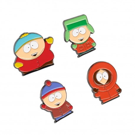 Set de 4 pins de personajes de South Park