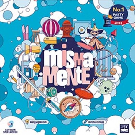 Boîte de jeu de société Mismamente colorée