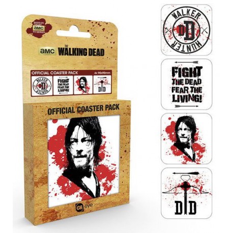 Set 4 posavasos The Walking Dead