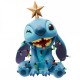Figura de Stitch con luces navideñas y estrella