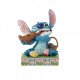 Figura Enesco Disney Stitch con conejo de chocolate