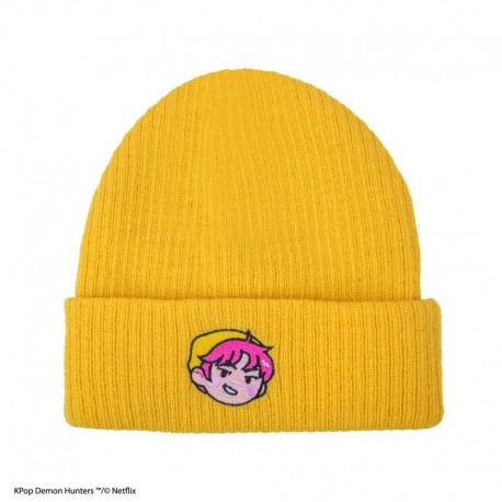 Gorro amarillo Saja Boys KPop Demon Hunters con bordado