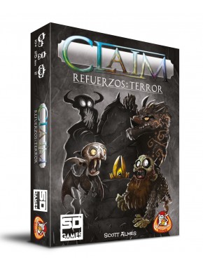 Caja del juego de mesa Claim Refuerzos: Terror